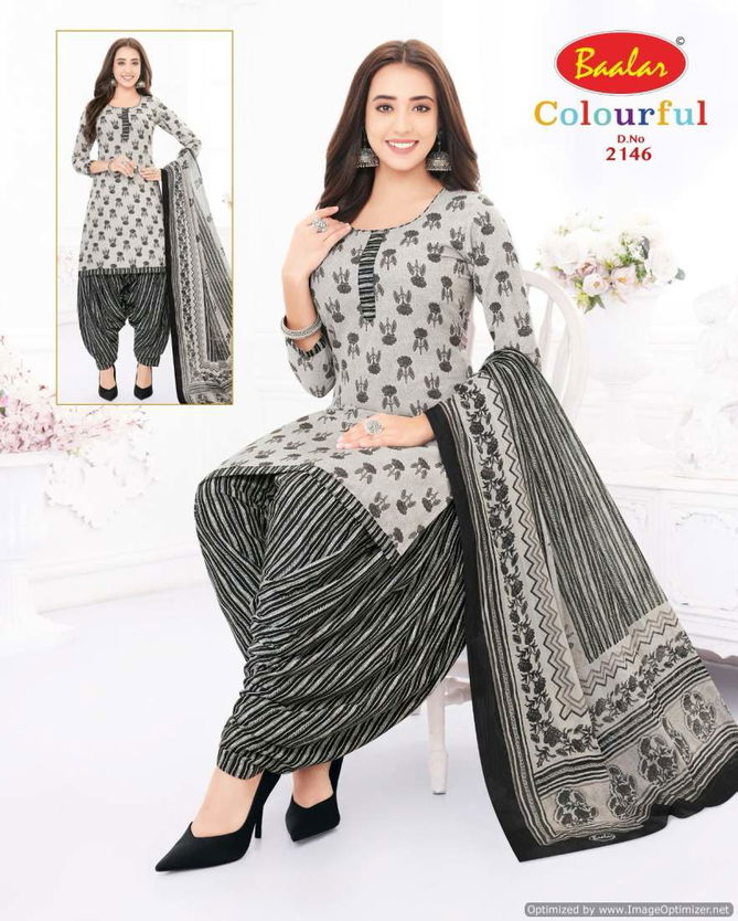 Colourful Vol 21 By Baalar Printed Daily Wear Cotton Dress Material Wholesale Online